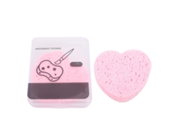 2 Esponjas De Pintura Con Forma De Corazón, De Alta Absorción Y Con Caja De Almacenamiento.