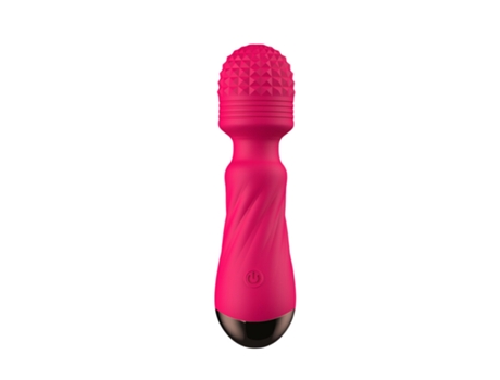 Mini vibrador de masaje recargable por USB con 12 frecuencias para mujeres (rosa roja) YIZHOOD