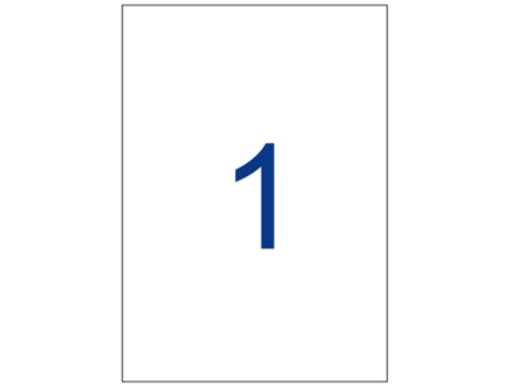 Etiquetas Adhesivas Rectas Multi3 500 Hojas APLI (Blanco - 210 X 297 mm)