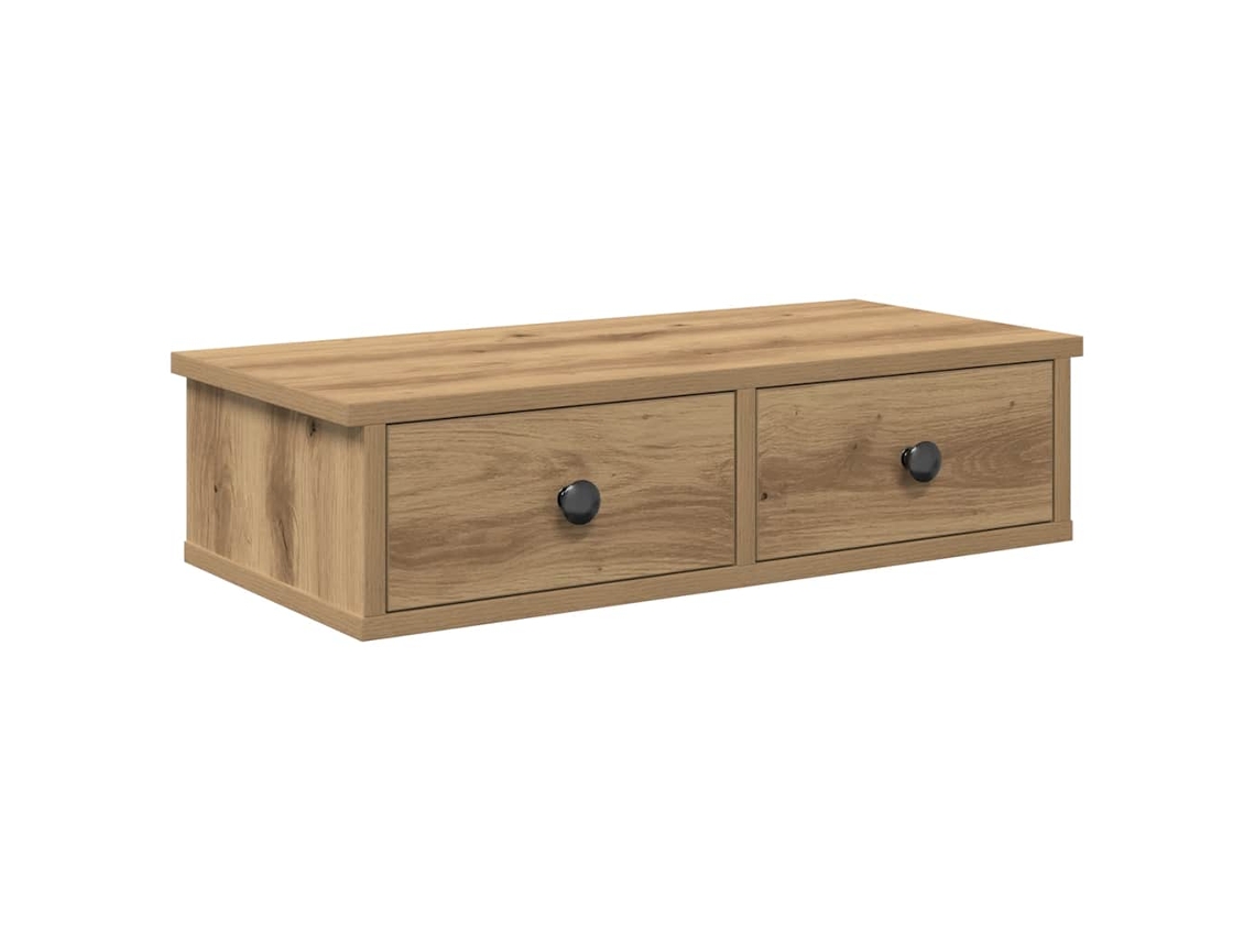 Maison Exclusive - Estante De Pared Cajones Madera Contrachapada Roble Artesanal