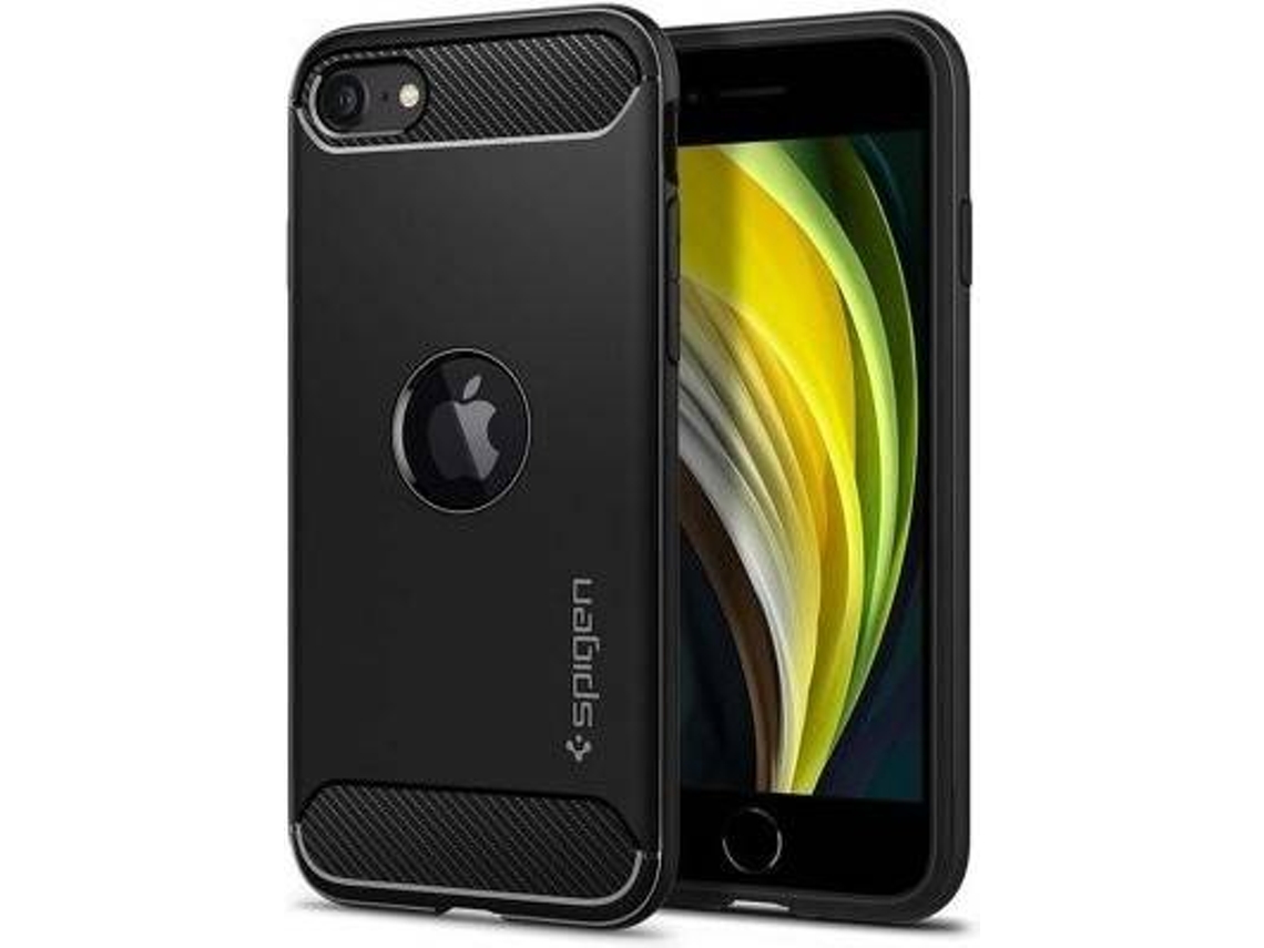 Carcasa Apple SPIGEN iPhone Se 2020 Rígida Negro