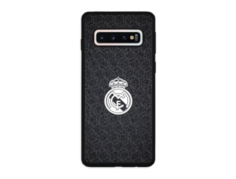 Funda Móvil Oficial Real Madrid para Samsung Galaxy S10 PHONECASES3D Piel Sintética Negro