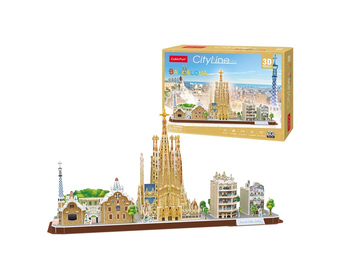 Puzzle 3D Barcelona (8 años - 186 piezas)