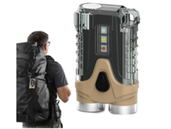 Luz de llavero LED - Mini luz de flash LED portátil recargable de bolsillo - Pequeños lúmenes de mano tácticos con cola magnética (negro) YIZHOOD
