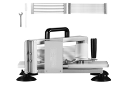 Cortadora de tomates comercial Succebuy, acero inoxidable de 1/4 3/8 3/16 pulgadas
