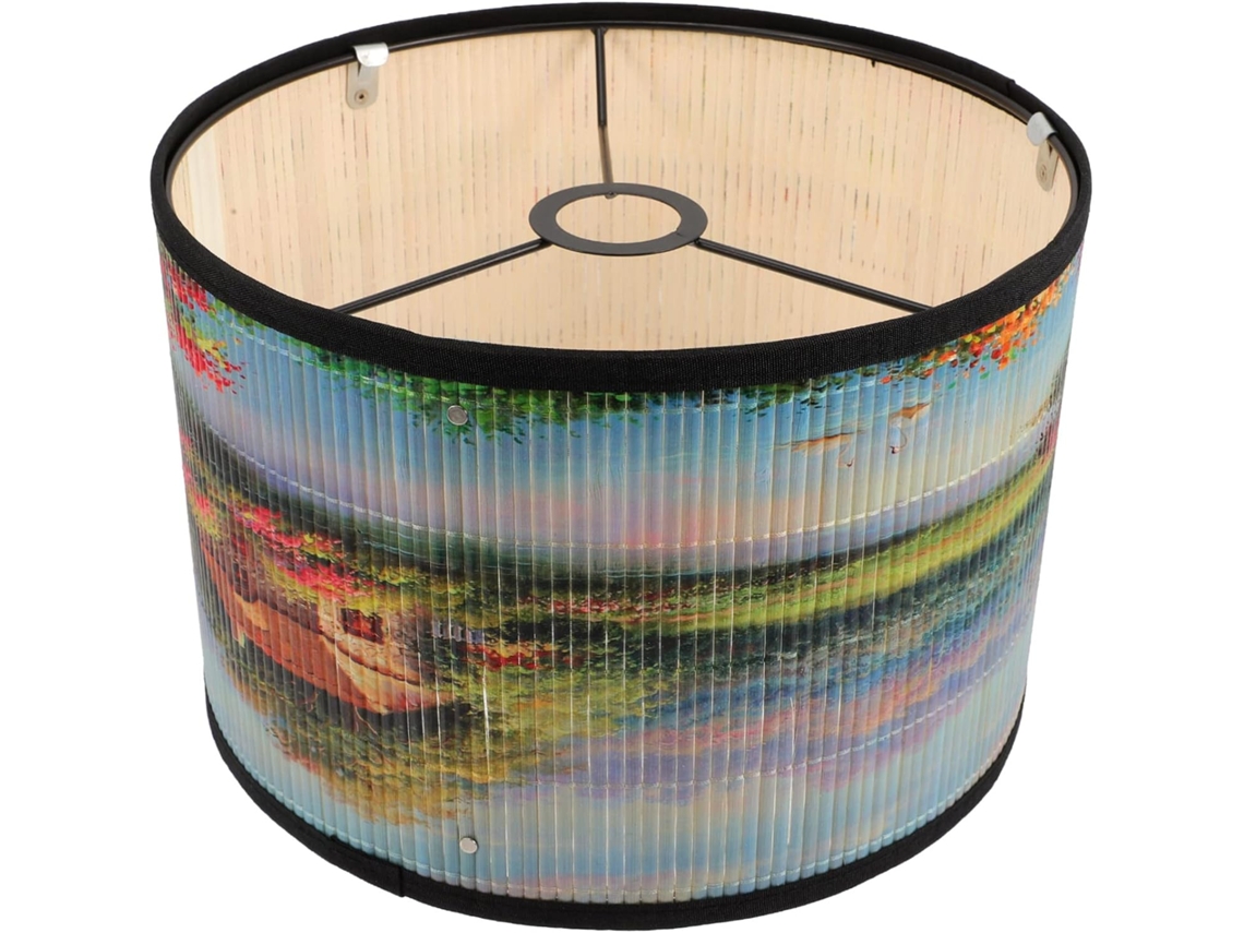 Tejido De Bambú Natural, Interior De Estilo Chino, Desmontable, Tamaño Pequeño, Para Lámpara Colgante