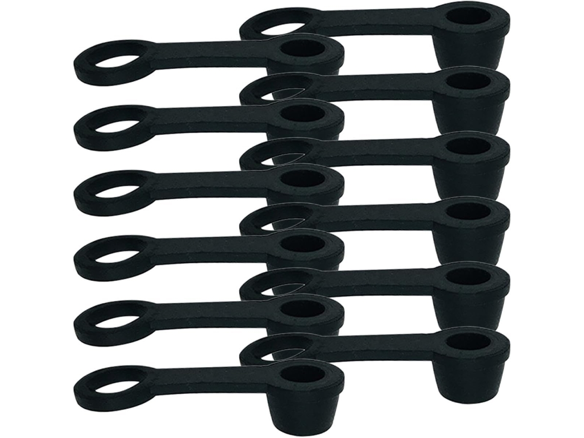 30 Tapones Roscados De Goma Negra Para Purgador De Frenos De Motocicleta, Tapones De Protección Contra El Polvo.
