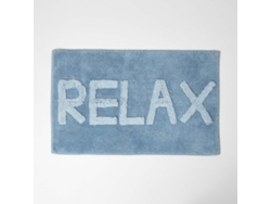 Homescapes Blue Relax Bath Mat 100 Cotton, 50 X 80 Cm