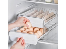Soporte Para Huevos Para Refrigerador, Paquete De 2, Organizador Con Tapa, Capacidad Para 40 Huevos, Dispensador De Huevos, Bandeja De Almacenamiento