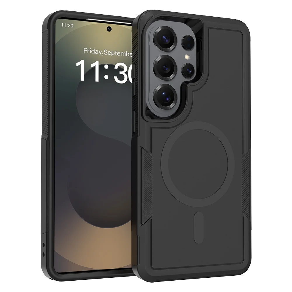 (negro, Galaxy S26) Funda Protectora Resistente A Golpes Magsafe Para Samsung
