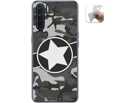 Carcasa Oppo A91 TUMUNDOSMARTPHONE Camuflaje 02 Multicolor