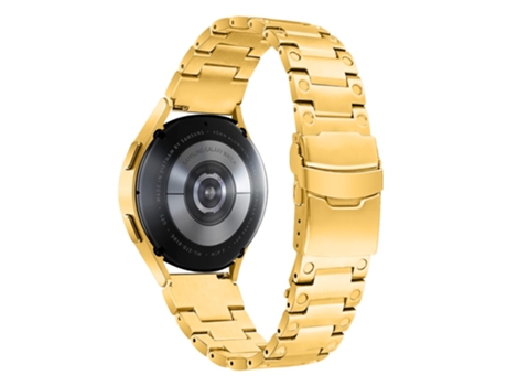 Correa de acero inoxidable 20mm para Samsung Galaxy Watch4 Active 40mm 44mm/Watch4 Classic 42mm 46mm - dorado