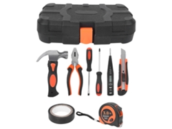 Kit de herramientas para reparaciones domésticas de 9 piezas: alicates, destornillador, cinta aislante, herramientas manuales | Sin marca