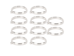 10 Colgantes Redondos Con Marco Hueco Para Manualidades De Joyería, Aleación De Plata.