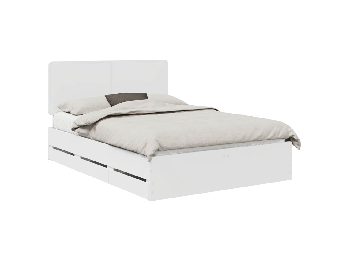 Maison Exclusive - Estructura De Cama Con Cajón 160 X 200 Cm Madera Ingenieril