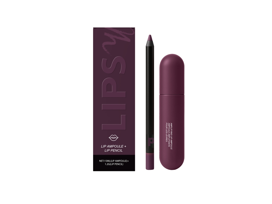 Delineador de labios brillante hidratante violeta