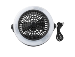 Ventilador portátil USB de 12 LED para tienda de campaña.