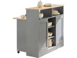 Aparador SOBUY (Marrón, Gris - 110x97x68 cm)