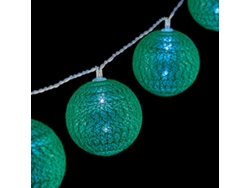 Grinalda de Esferas Led 5 cm Verde 2 M