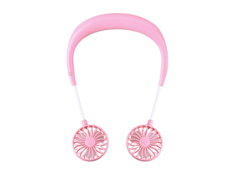 Mini Ventilador VOINEE Portátil de Cuello USB 360º Rosa