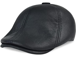 Casquette De Baseball En Cuir Véritable Avec Cache-oreilles – Béret Chaud D’hiver Homme Et Femme