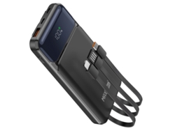 Powerbank 10000mah Puertos Usb Qc 3.0 Y Usb-c Pd Con Cable Usb Usb-c Lightning