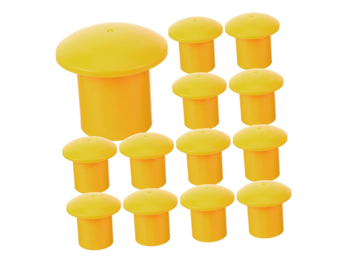 Paquete De 50 Tapas De Seguridad Para Extremos De Barras, Con Forma De Hongo.