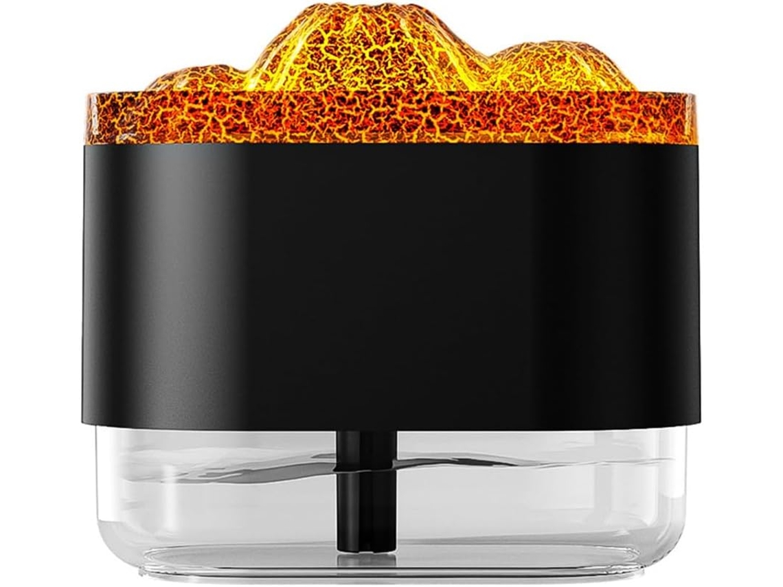 Difusor De Aceites Esenciales Con Llama, Luz Ambiental Y Humidificador Para Aromaterapia.