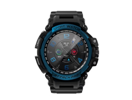 Reloj Inteligente LOKMAT Attack Pro Esfera Azul 44Mm Correa Tpu Smartwatch