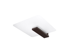 Lámparas de techo Lappo de madera/vidrio wengué 47.5x40x14cm SOLLUX LIGHTING