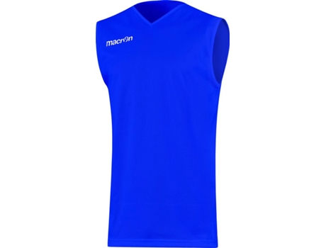 Camiseta de Hombre para Baloncesto MACRON Sin Mangas Amon Azul (4XL)