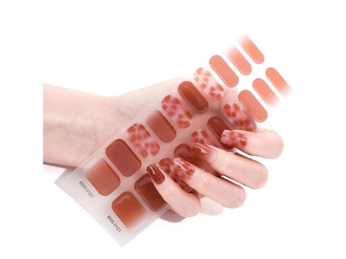 Dan26-cinta De Uñas De Gel Semicurado 20 Piezas Con Lima Y Pads De Alcohol Requiere Luz Uv/led Bss0121