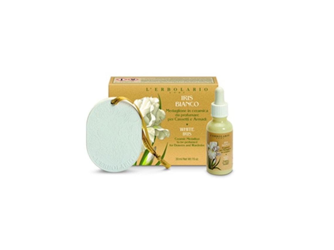 Medallón de cerámica perfumado Iris Blanco, 30 ml. L'ERBOLARIO
