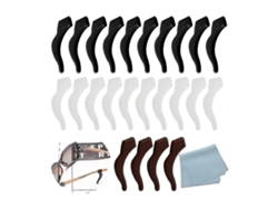 12 pares de patillas antideslizantes para gafas, ganchos suaves para las orejas para gafas Rosewell