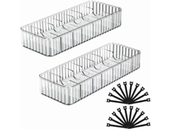 Juego De 2 Cajas Para Guardar Cables Con 20 Bridas.