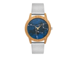 Reloj De Pulsera De Cuarzo Con Cinturón De Silicona Zhoulianfa Constellation Moda (plata)