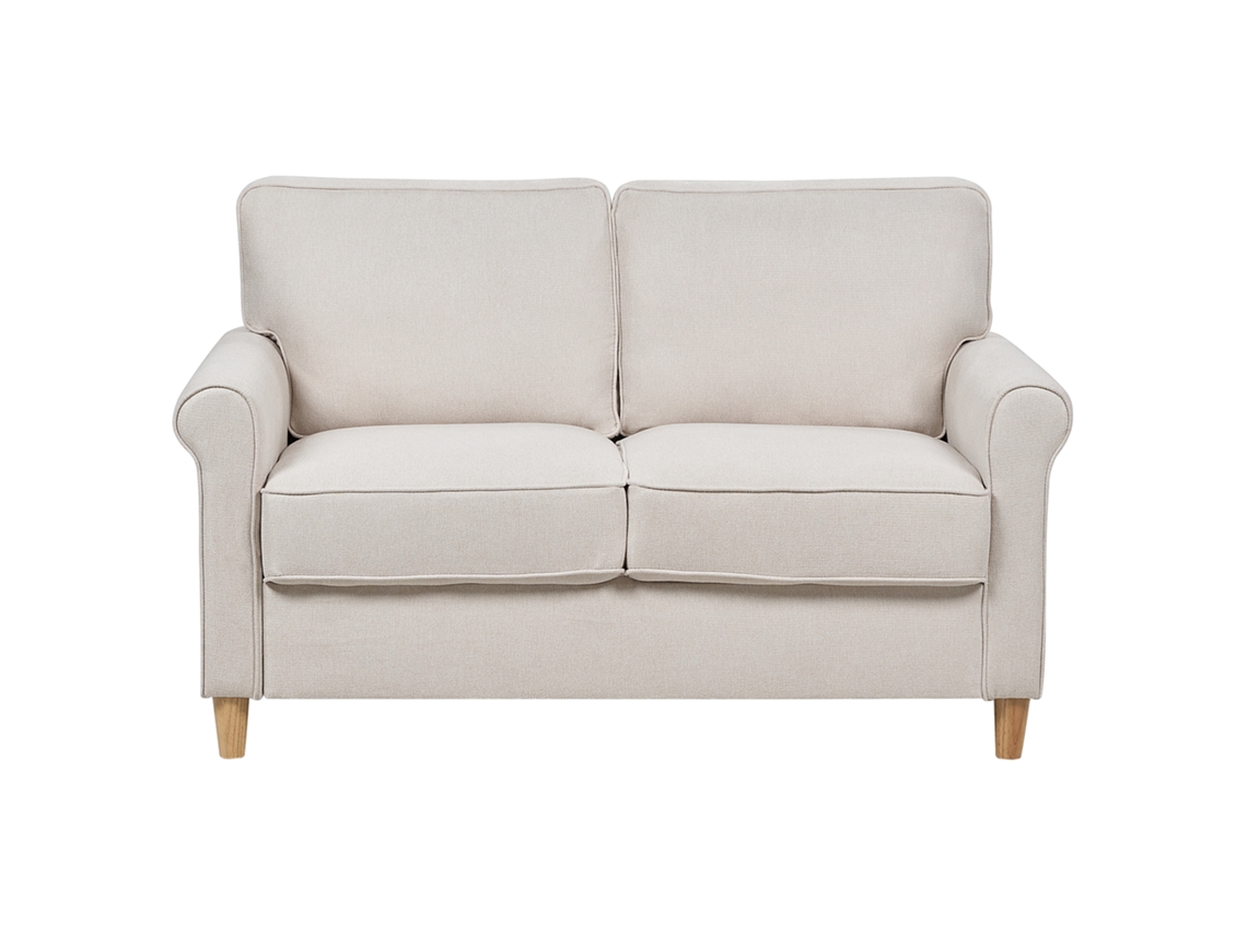 Sofá de 2 plazas BELIANI Ronneby de Poliéster Beige 140x78x88