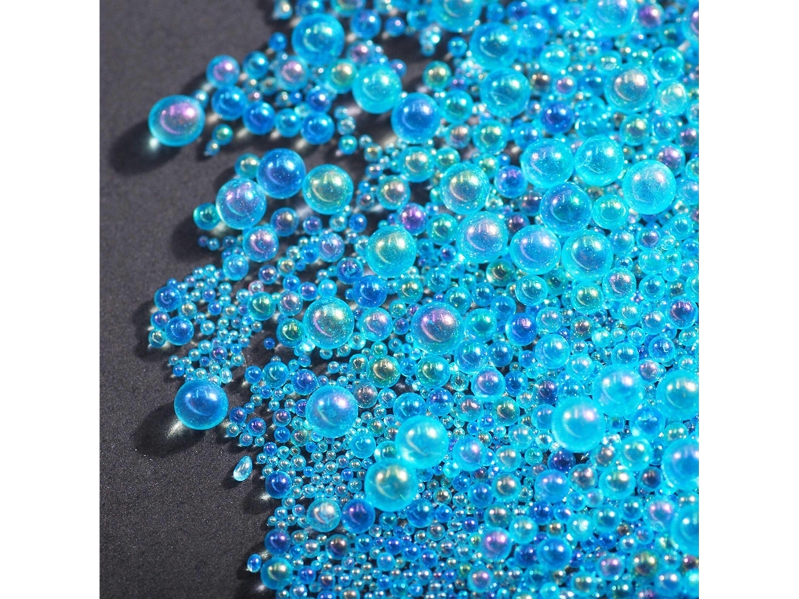 Cuentas de vidrio para relleno multiusos en colores elegantes, accesorio de moda para entusiastas de las manualidades, Hengrongshen azul claro