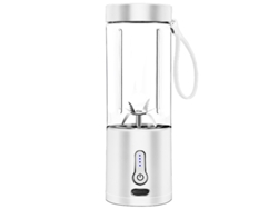 Mini licuadora recargable de 530 ml con 6 cuchillas y batería de 4000 mAh.