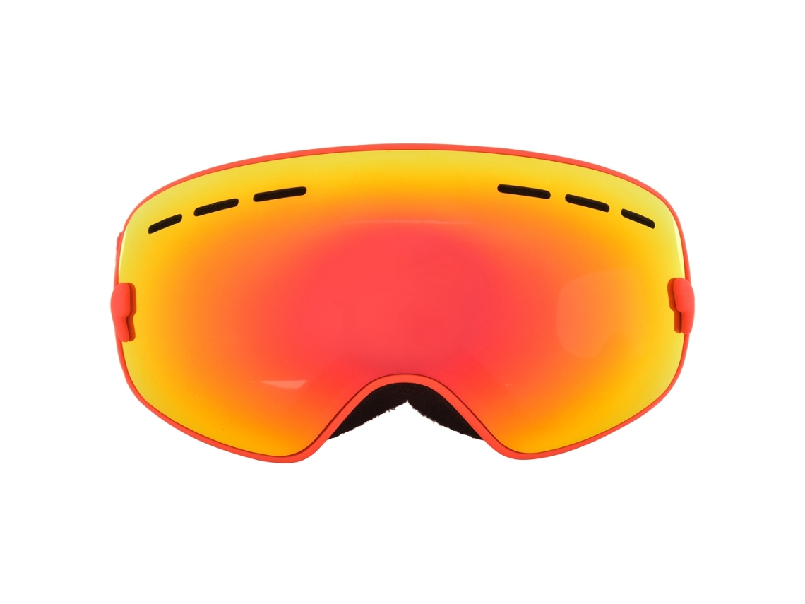 Rebe-gafas De Esquí Para Niños Con Doble Capa Antideslizante Esféricas Grandes Protección Al Aire Libre Rojo