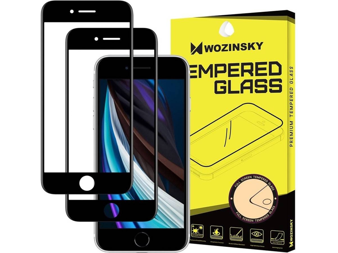 Protector Cristal Templado iPhone 7«8 Lmobile 9H Full Cover Negro