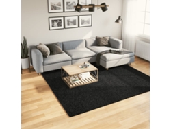 Alfombra De Pelo Corto Oviedo Negro 240x240 Cm