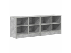 Maison Exclusive - Armário De Cama 2 Pcs Cinzento Cimento 66 X 33 X 48 Cm