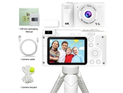 Cámara compacta Eifson CCD HD 1080 de doble lente (blanca)