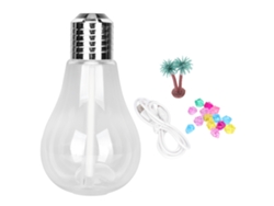 Umidificador Portátil Mini Bulb Com Luzes Led 7 Cores Para Casa Escritório Carro Bebê Quarto