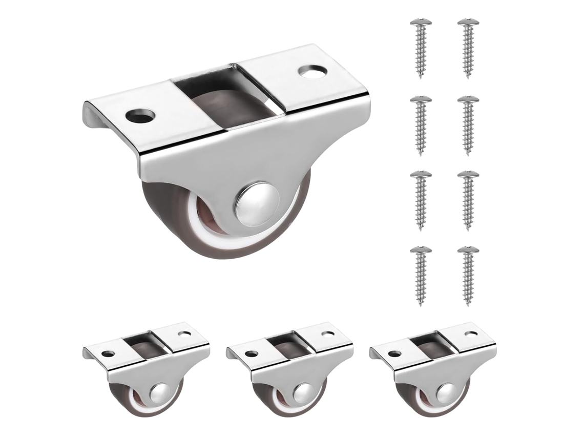 4 Piezas Pzs Ruedas Muebles Mini Placa Superior Rodamiento