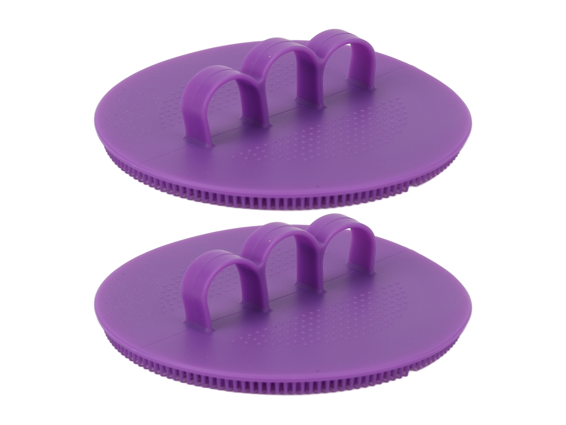 2 Esponjas Exfoliantes Corporales De Silicona Y Cepillo De Baño: Exfolian Suavemente Y Estimulan El Sistema Linfático.