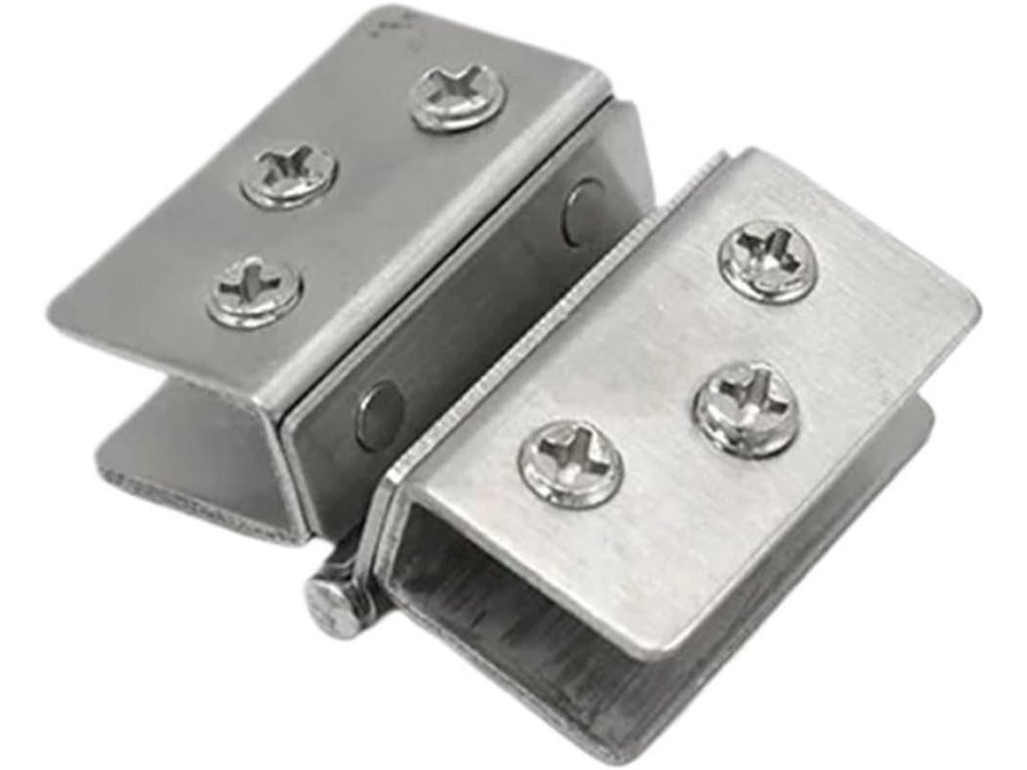 Charnière De Porte En Verre Double Face Sans Trouble, Acier Inoxidable, Pinzas Para Placard, 4-12mm