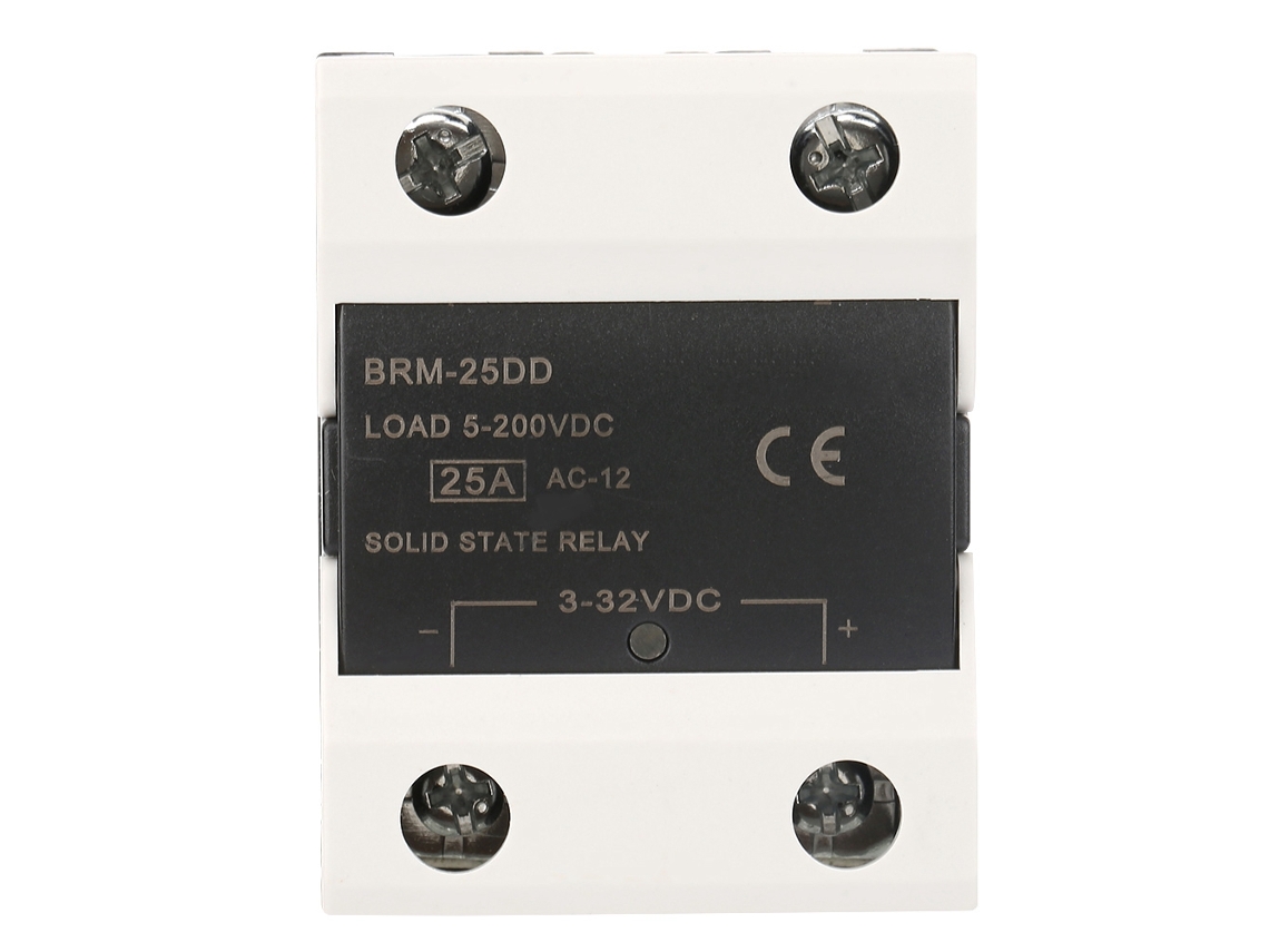 Relé De Estado Sólido Brm-25dd De 5-200 Vca Para Procesos De Automatización Industrial.