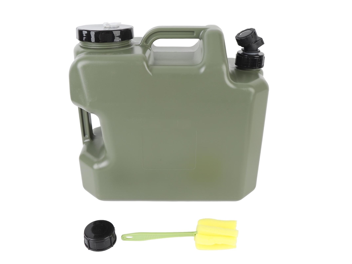 Contenedor de agua para camping con grifo de PE espesado de 18 l